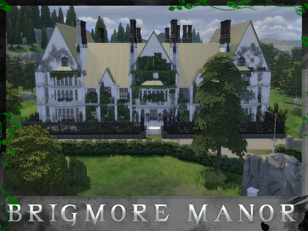 Sims 4 — Brigmore Manor Redux - Dishonored Inspired by A3ON97 — A complete redesign and renovation of the Brigmore Manor