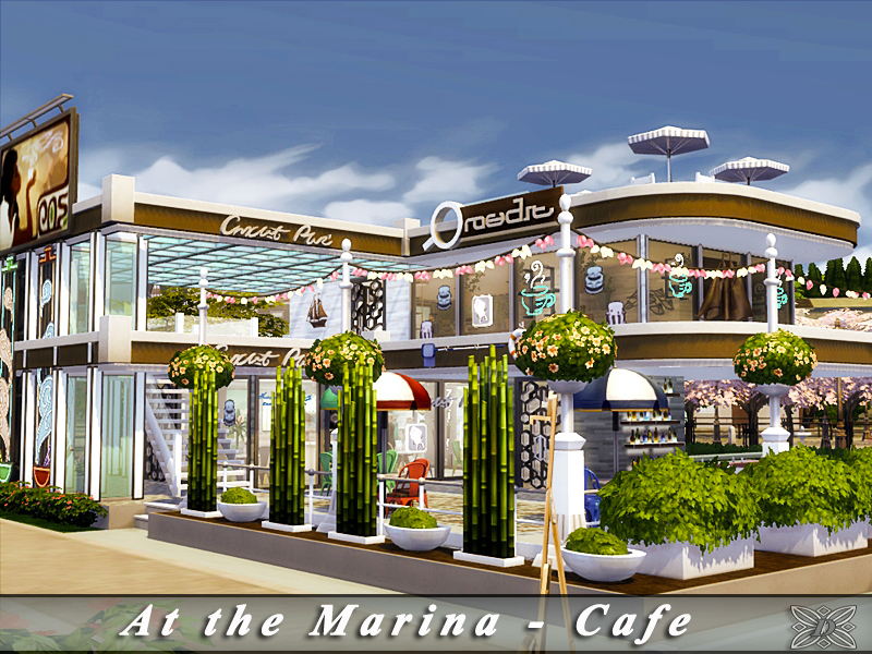 The Sims Resource - At the Marina - Cafe [No CC]