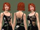 Sims 4 — Floral Gown by elizabethbennetz — Based on Emma Stone's SAG Awards (2017) dress.