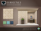 Sims 3 — DS Beige Tile 3 by Dreamseeker — Beige tile pattern made for TSR with the Create a Pattern tool. This pattern