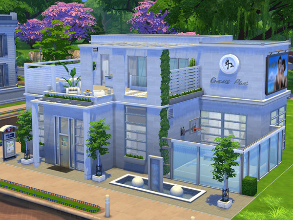 Sims 4 — spa & sports center by flubs2 — ..... the spa and sports center is the perfect place for your sims to relax