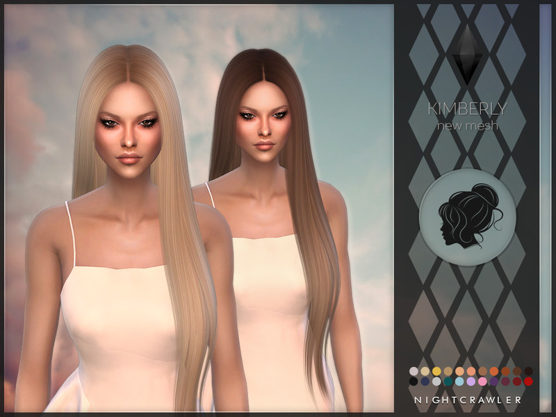 bergdorf x nightcrawler collab mina hair - The Sims 4 Download 