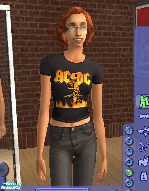 The Sims Resource | By Request 25......ACDC - Shirt 13