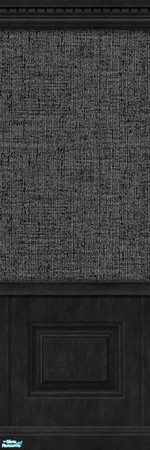 Sims 2 — Tweed Texture Wall-Charcoal with panel by froilan — Series of tweed texture walls with assorted moldings. Enjoy!