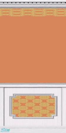 Sims 2 — Vibrant Bathroom - Wall by Fraeyalady02 — I love orange, I love how many sides and traits the hue has. I have