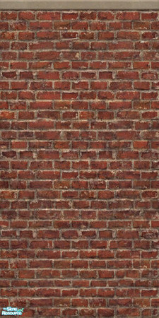 Sims 2 — Industro Brick Wall With Sandstone V by Darth_Joules — Industro brick wall with aged sandstone reinforments.