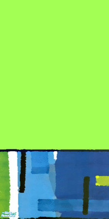 Sims 2 — Psycho! Abstracts - Individual Item by notlikecrazii — An abstract blend of greens, blues, and well...green.