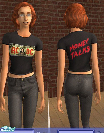 Sims 2 — By Request 25......ACDC - Shirt 17 by Dr. Macabre — Another great song and tshirt design.