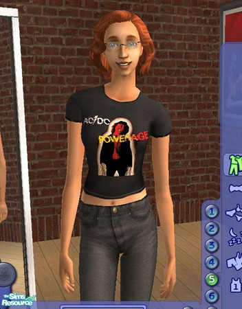 Sims 2 — By Request 25......ACDC - Shirt 15 by Dr. Macabre — There's one thing I have to give AC DC, they have really
