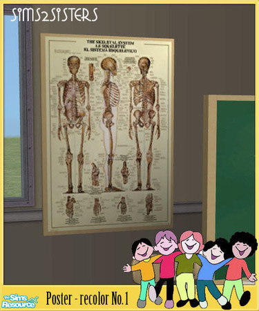 Sims 2 — S2S Classroom - Poster - Recolor No.1 by sims2sisters — 