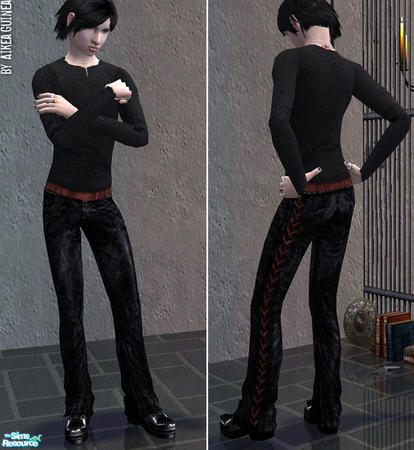 The Sims Resource - Jeans with Sneakers for Teen Males - Set 2