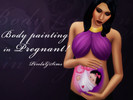 Sims 4 — Gestational Painting by ProlaG — Gestational Painting found in face paint