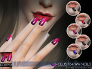 Sims 4 — S-Club ts4 WM Nails  201702  by S-Club — Nails 10 colors, hope you like, thanks!