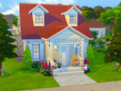 Sims 4 — Colourful Breeze by Savara08 — This is a one bed, one bath starter home for a single sim or a couple. Built on a
