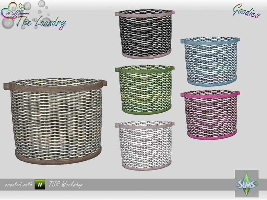 The Sims Resource The Laundry Goodies Round Basket