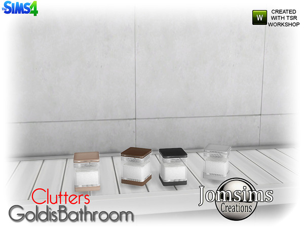 Sims 4 — goldis bathroom clutters cotton pot by jomsims — goldis bathroom clutters cotton pot