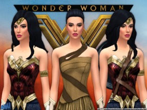 Sims 4 — Wonder Woman Set by AmiSwift — Become your favorite superheroine with costumes inspired by the film Wonder Woman