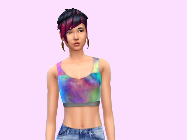 Sims 4 — Gradient Sports Bra by crohniegirlgaming — This is a gradient sports bra. If you want more like this check out