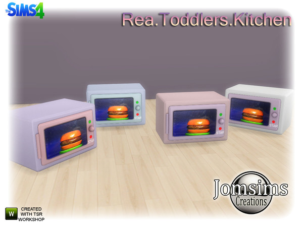 Sims 4 — rea toddlers deco clutters microwave by jomsims — rea toddlers deco clutters microwave
