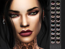 Sims 4 — KM Destiny Eyes by KittyMeow2 — Non default eye set in 20 colors Face paint category with custom thumbnail Hope