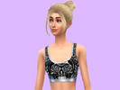 Sims 4 — Skull Sports Bra by crohniegirlgamingofficial — This is a skull sports Bra. Hope you like it and I hope you like