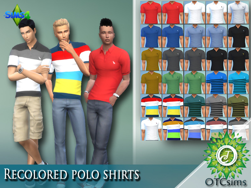 Sims 4 The Sims Resource | Polo Shirt Recolors by TSR Creator