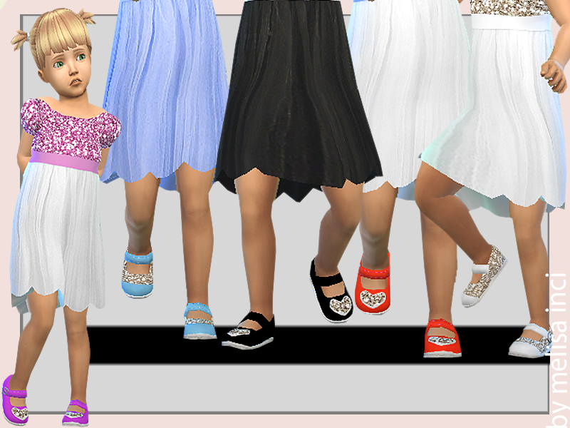 The Sims Resource Toddler Sequin Detail Shoes