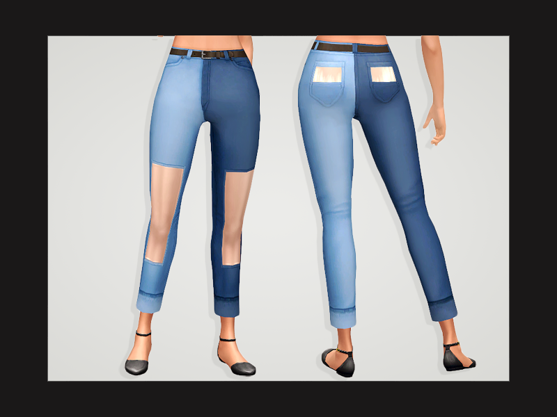 The Sims Resource - Glow Jeans - City Living needed
