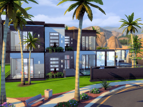 Sims 4 — Not so desert-ed (No CC) by MizBehave — This 2 bedrooms and 2 bathrooms contemporary house is built in Oasis
