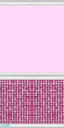 Sims 2 — No cost mosaics - Rose wall by fionnababygirl — no cost walls for the cash strapped sim. part of the no cost