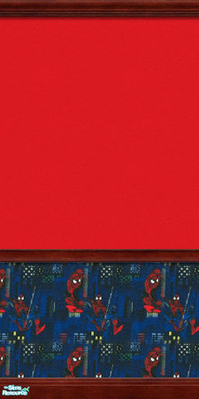 Sims 2 — LBR, Part 2 Wall 3 by TKayO — A Spiderman themed wall to match the Little Boys Rooms set, Part 2 by TKayO.