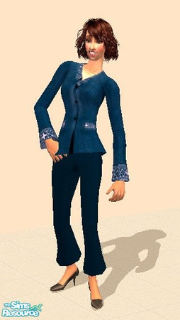 Sims 2 — JD S2S Suit collection - Petrol by jdamgaard — This set is a recolor of Sims2Sisters mesh which can be found