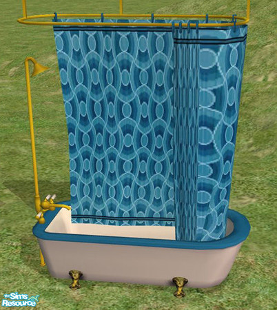 Sims 2 — Casual Bathroom Navy - showertub by tamaki — 