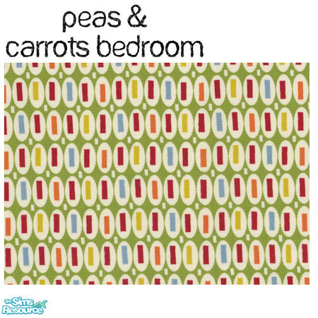Sims 2 — Peas and Carrots - Rug by agaliha5 — This bedroom is a recolor of NoFrills' Little Thinker Set. The rug requires