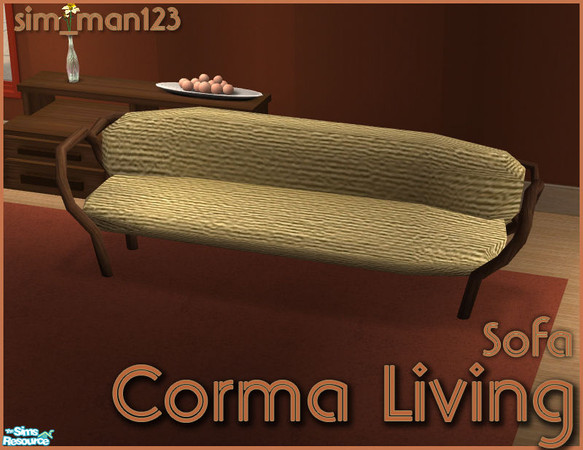 Sims 2 — Corma Living Room - Sofa by sim_man123 — Corma sofa mesh. This the MASTER file and is required for the loveseat