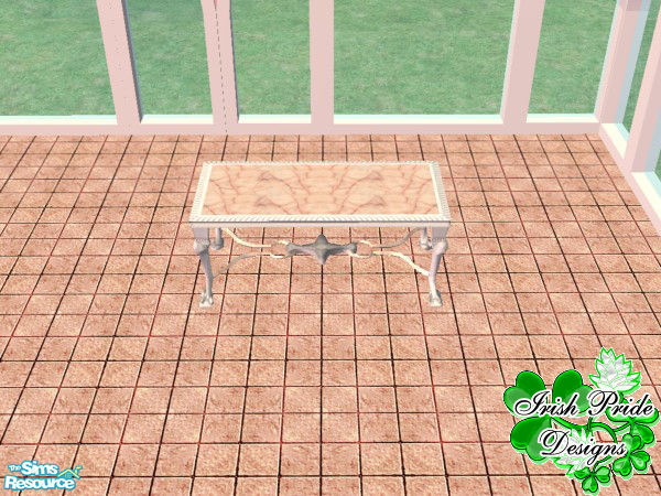 Sims 2 — Princess Cut Kitchen - Dinning Table by Irish Pride — The dinning table again was matched from the white wood