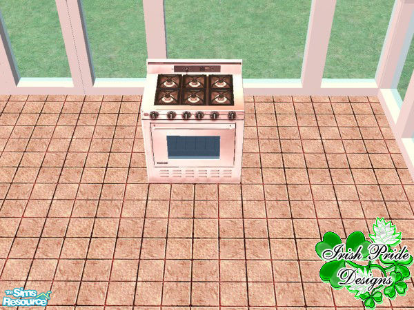 Sims 2 — Princess Cut Kitchen - Stove by Irish Pride — The stove has not been updated to much, just a lush color overlay,