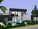 Sims 3 — Lapalia Cube by Simsimi25 — A special modern villa was built so that the second floor is located "in