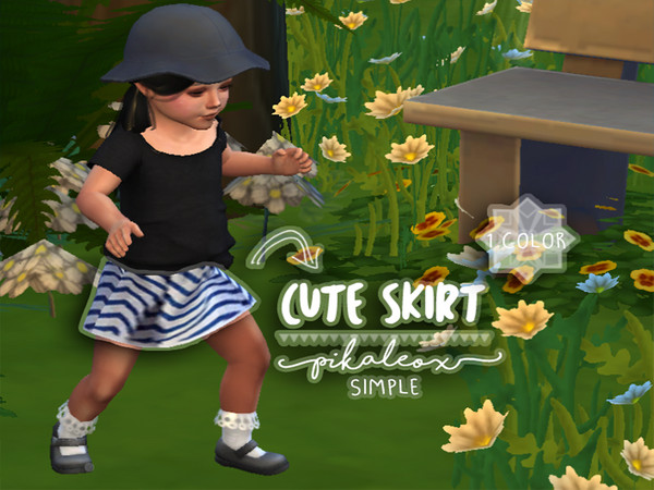 Sims 4 — Cute Skirt [Simple] V1 by Atopicado — you are welcome ---------------------- - only for infants - just one color