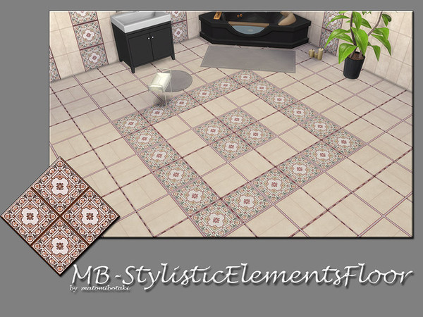 Sims 4 — MB-TrendyTileStylisticElementsFloor by matomibotaki — MB-TrendyTileStylisticElementsFloor, classy and elegant