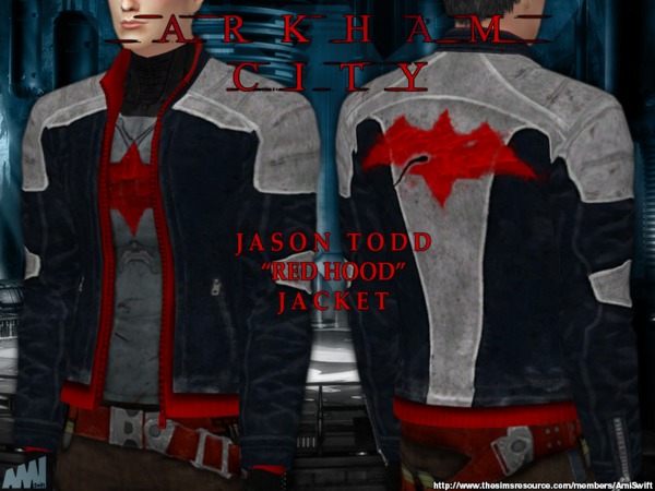 The Sims Resource - Arkham Red Hood Jacket