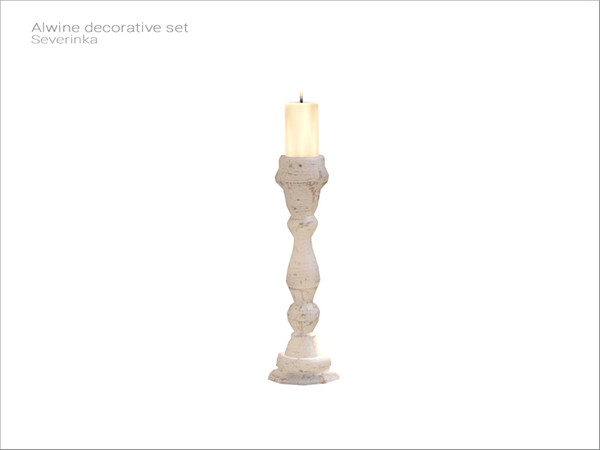 Sims 4 — [Alwine decor] - chandelier v01 by Severinka_ — Big chandelier with long candle From the set 'Alwine decorative