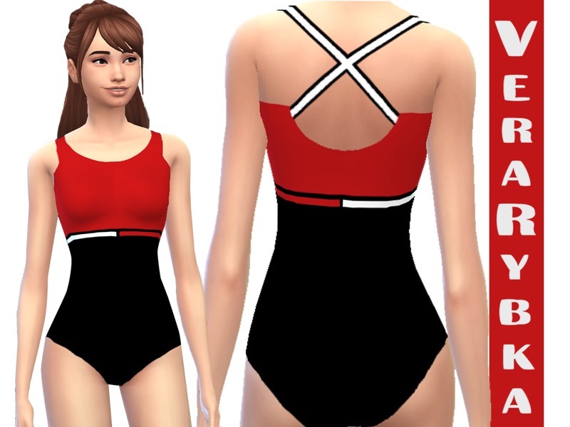 Sims Resource - Swimsuit under Tommy Hilfiger