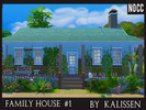 Sims 4 — Family House # 1 by Kalissen — A small but very cozy family home. There are a lot of greenery in the lot, and