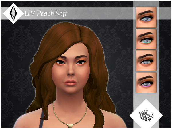 Sims 4 — UV Peach Soft Eyeshadow by AleNikSimmer — Eyeshadow I made some time ago. Now my CCs had custom thumbnail! Hope
