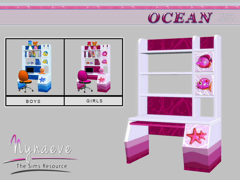 Nynaevedesign S Ocean Kids Desk
