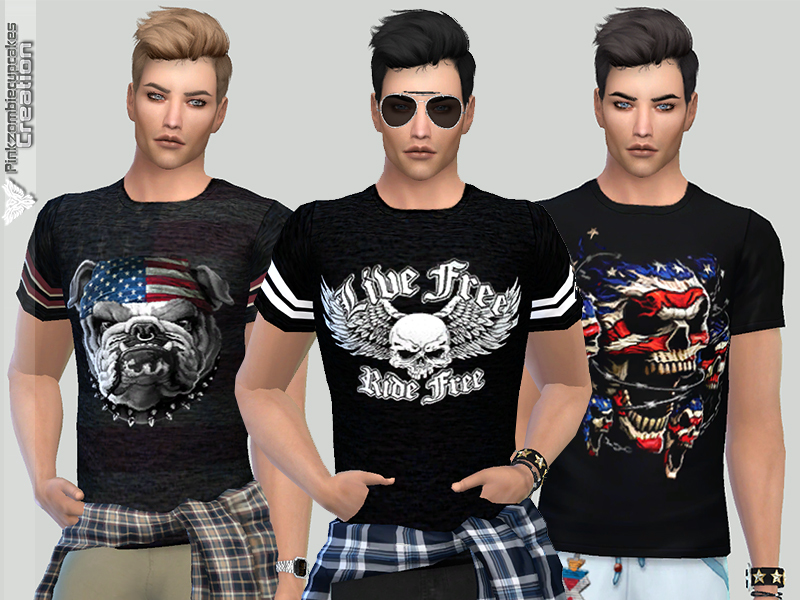 The Sims Resource - Summer Tees For Him