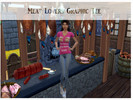 Sims 4 — (Livella)Meat_GraphicTee by Livella_ — Finish off your sims' look with this recolor of tee shirt made especially