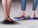Sims 4 — Kitten Heels by SLYD — 5 swatches. ** New mesh by me. ** Recolor is allowed but PLEASE DO NOT include the mesh.