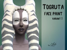 Sims 4 — Togruta Facepaint Variant 1 by Lda3 — This is a togruta facepaint from the Star Wars universe. The texture was